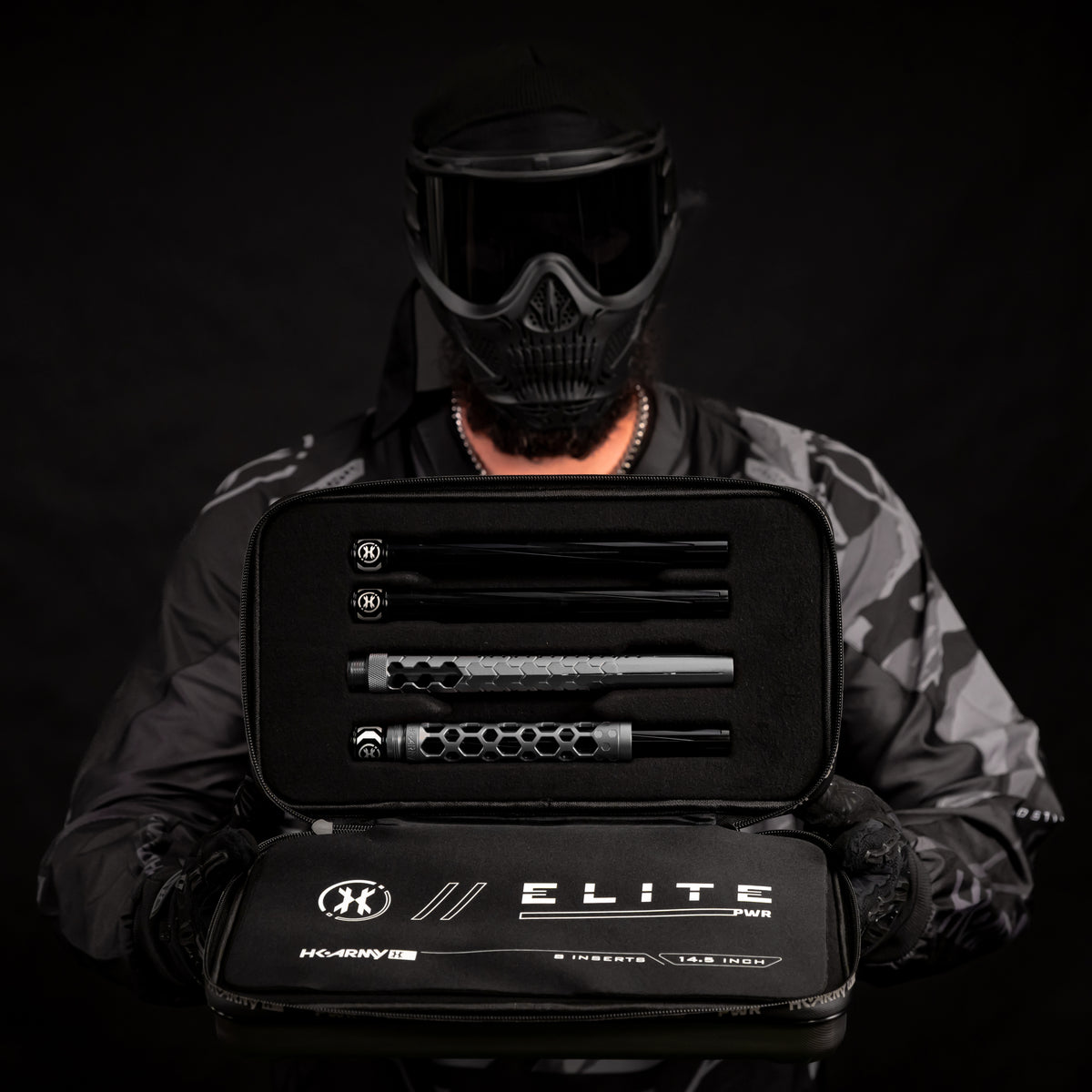 Hex PWR Barrel Kit - Graphite - Black Inserts