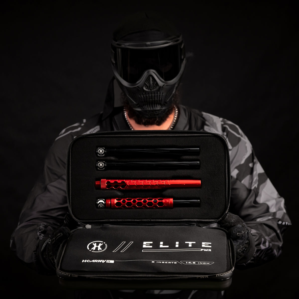 Hex PWR Barrel Kit - Red - Black Inserts