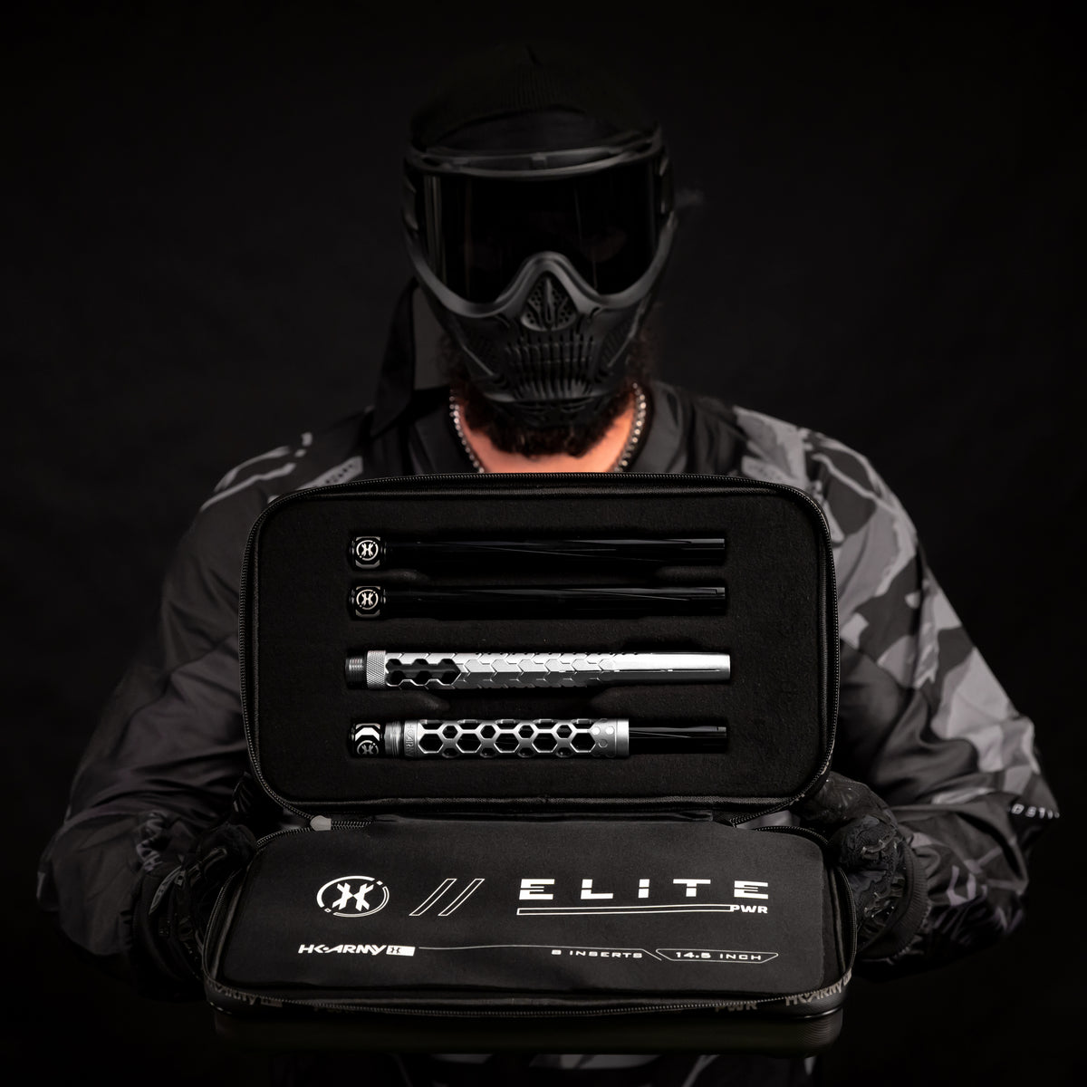 Hex PWR Barrel Kit - Silver - Black Inserts