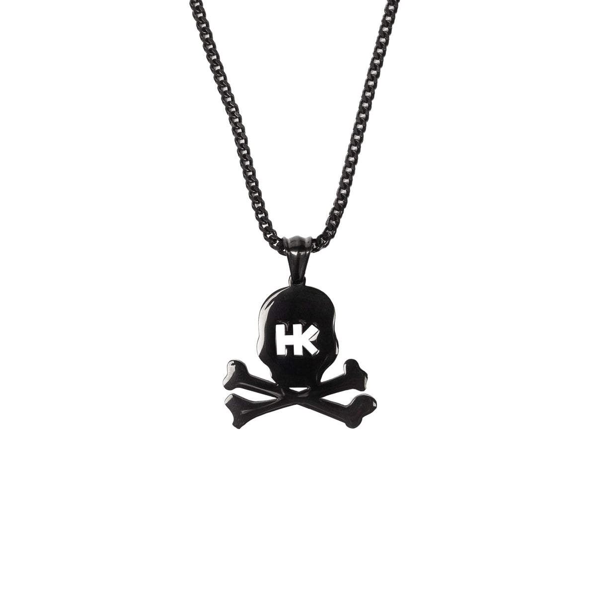 HK Skull Franco Chain - 3mm Polished Black