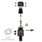 Turbine Pro Regulator - Long Body - Adjustable & Rotational - Black