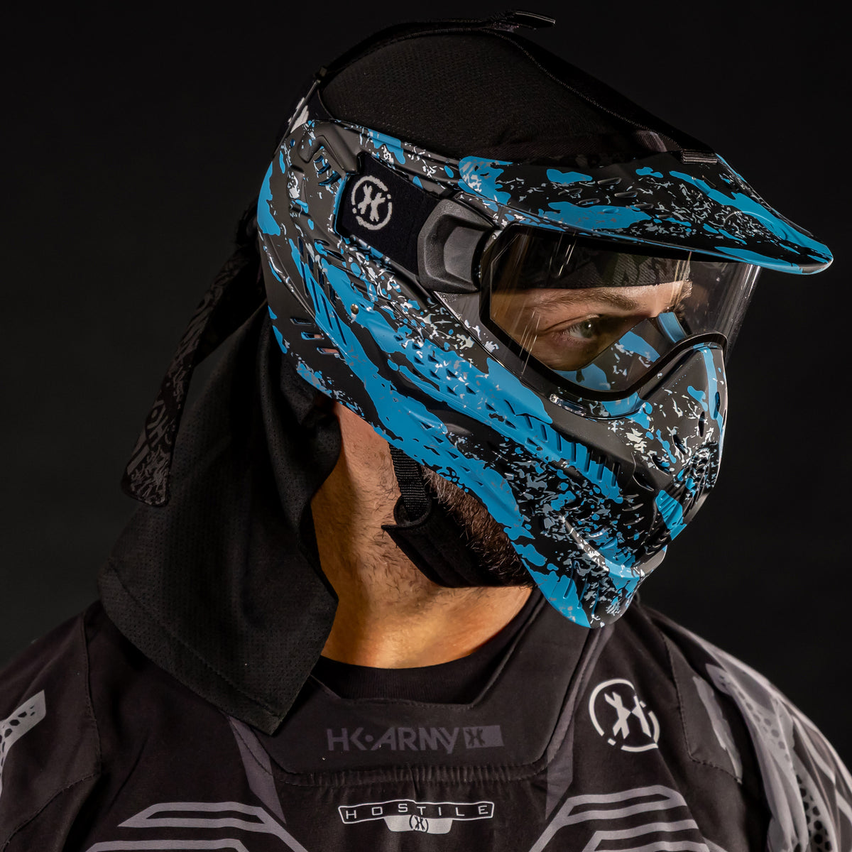 HSTL® Goggle - Fracture Black/Turquoise w/ Clear Thermal Lens