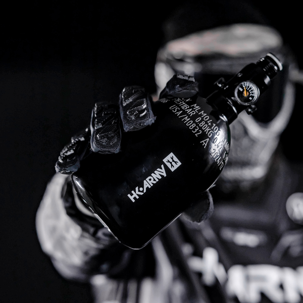 26ci / 3000psi Aluminum Compressed Air Tank - Stubby - Black