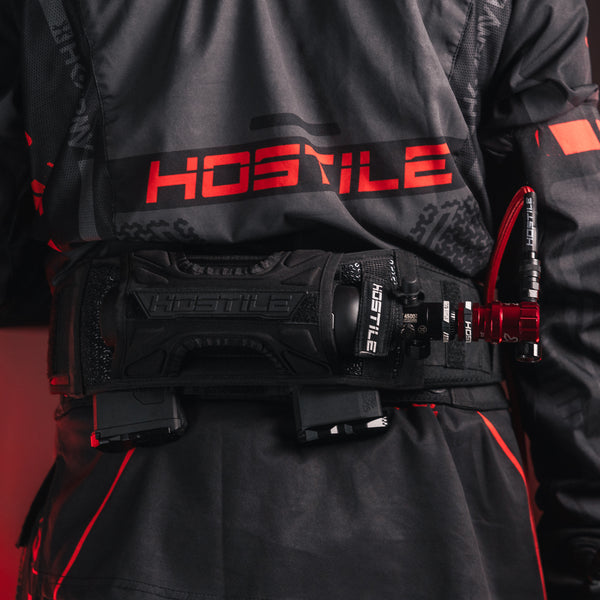 Hostile® XLP Regulator - Side Port Quick-Disconnect - Red