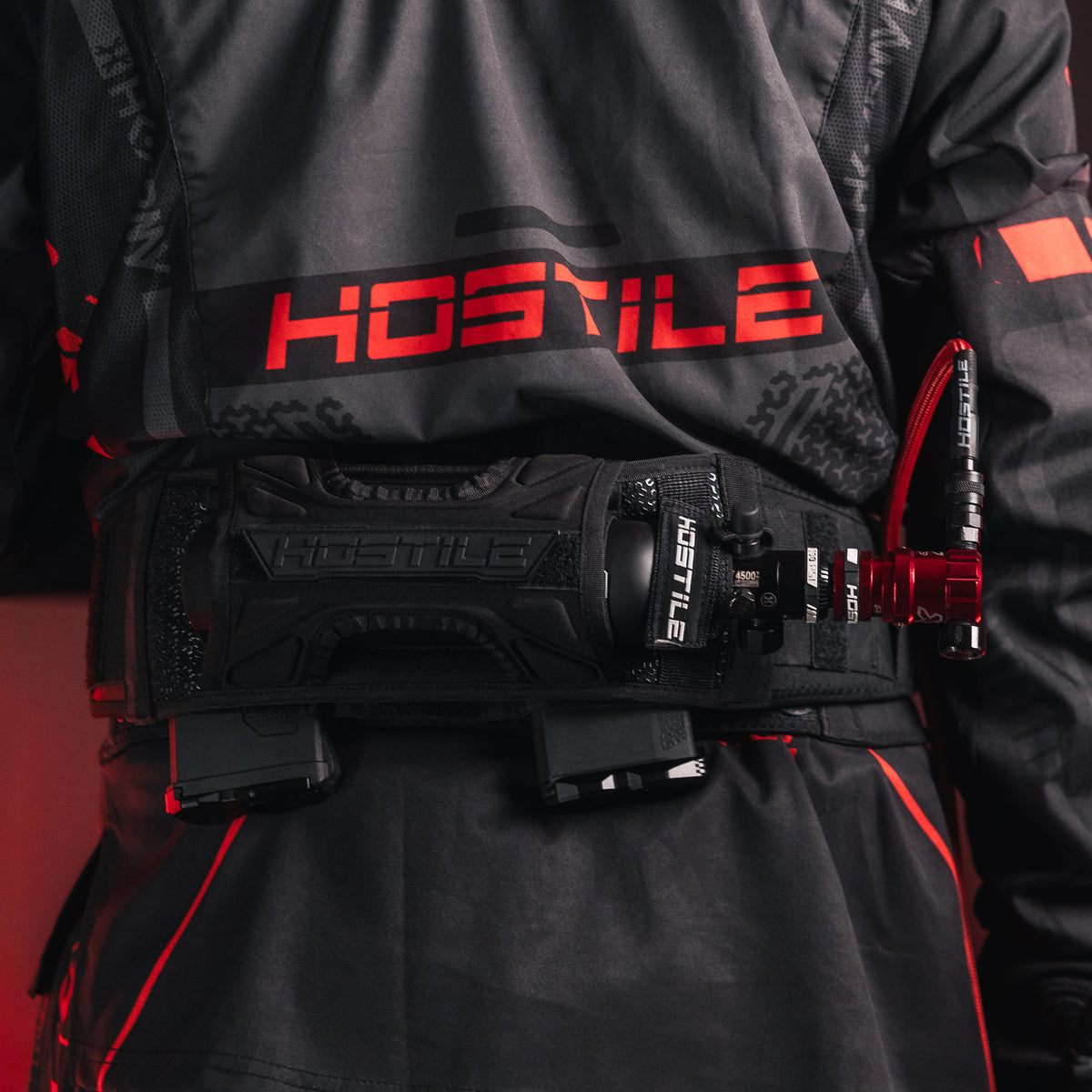 Hostile® XLP Regulator - Side Port Quick-Disconnect - Red