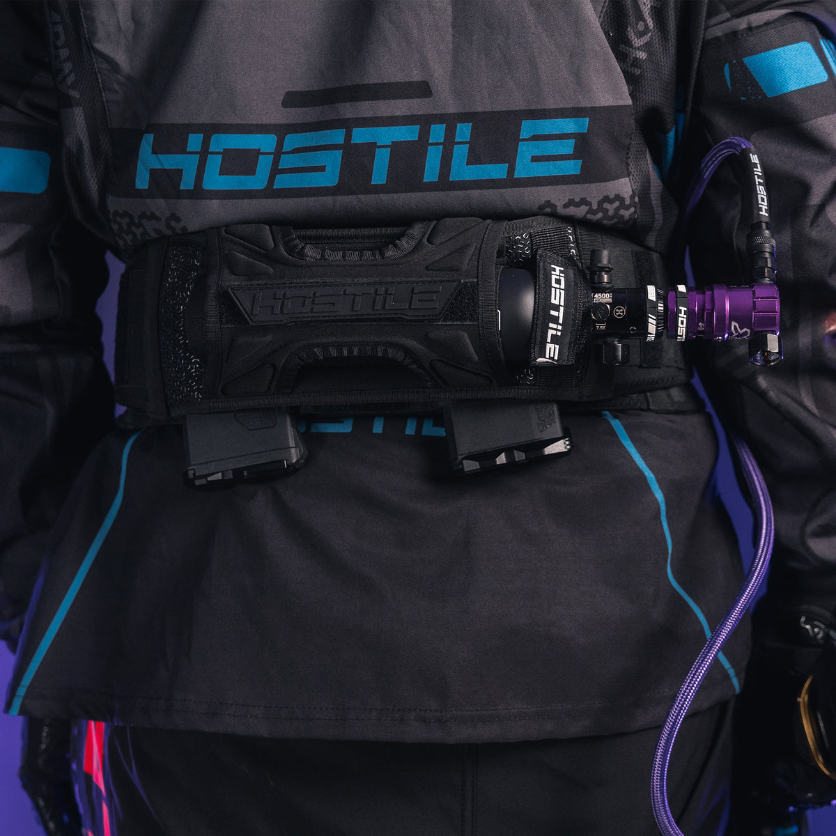 Hostile® XLP Regulator - Side Port Quick-Disconnect - Purple