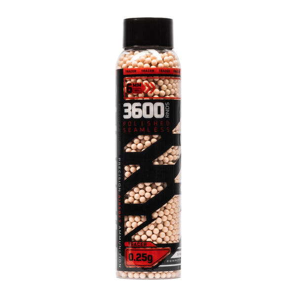 Hostile Airsoft Tracer .25g BB's - 3600ct - Red | HK Army