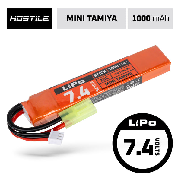 Hostile ENERGY - LiPo Battery 7.4V 1000mAh 15C Stick