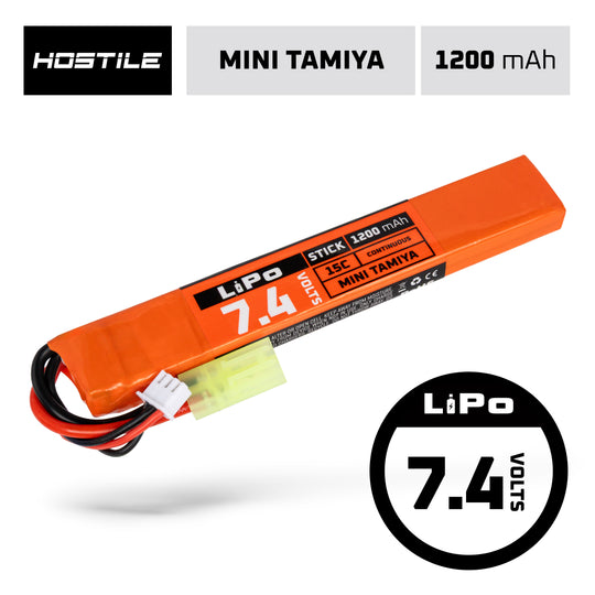 Hostile ENERGY - LiPo Battery 7.4V 1200mAh 15C Stick