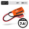 Hostile ENERGY - LiPo Battery 7.4V 250mAh 25C PEQ
