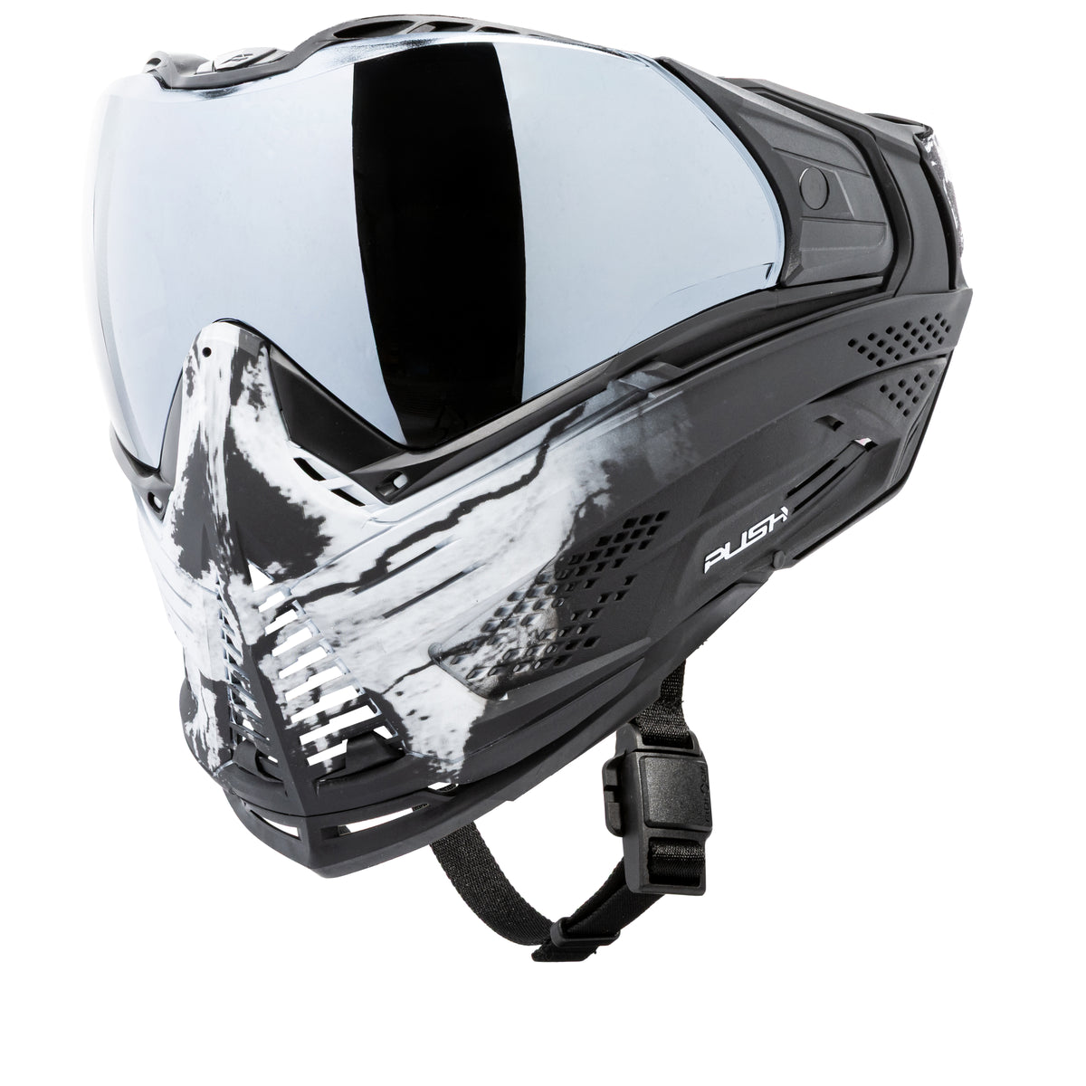 Unite Goggle Mk II - Warlord Omen (Black/White Skull) - Silver Lens