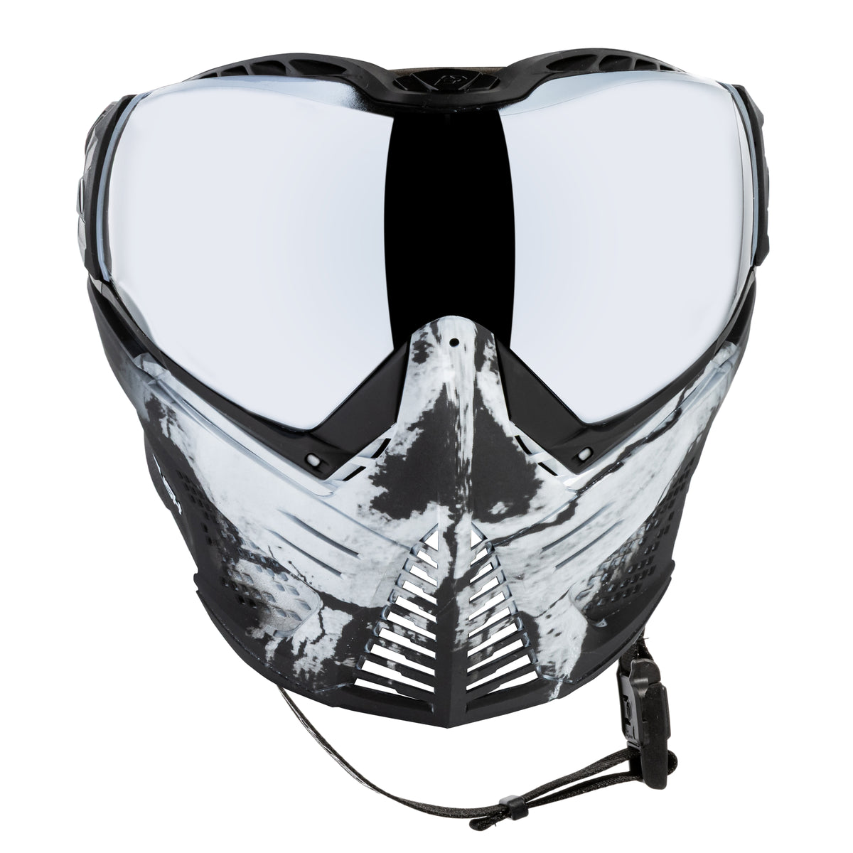 Unite Goggle Mk II - Warlord Omen (Black/White Skull) - Silver Lens
