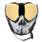 Unite Goggle Mk II - Warlord Enforcer (Black/White Skull) - Gold Lens