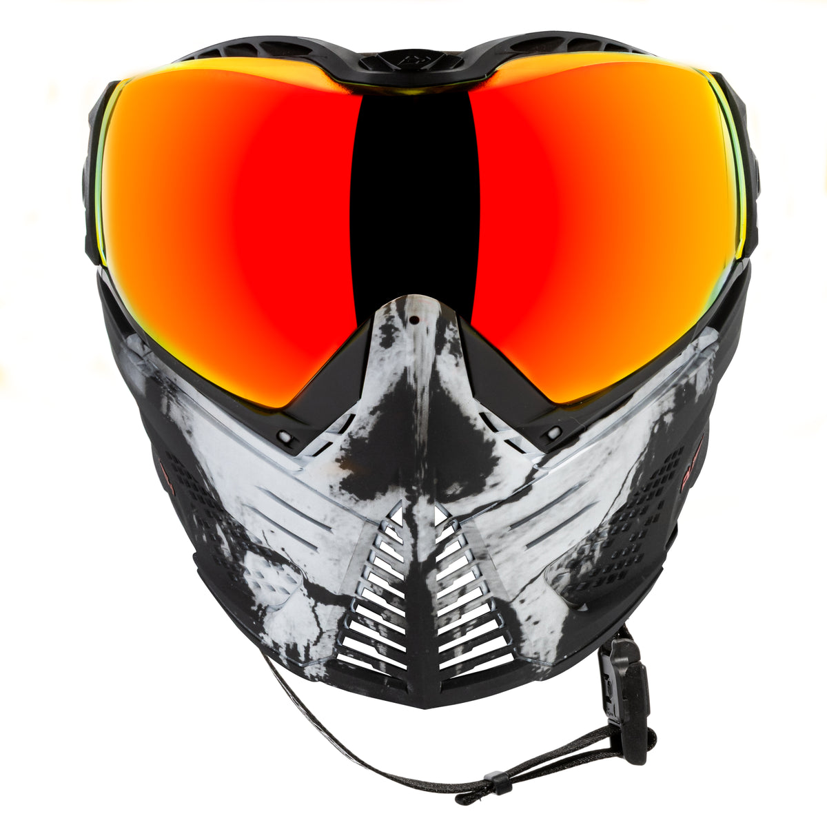 Unite Goggle Mk II - Warlord Viper (Black/White Skull) - Red Lens