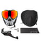 Unite Goggle Mk II - Warlord Viper (Black/White Skull) - Red Lens