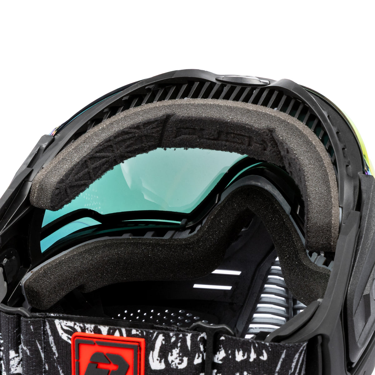 Unite Goggle Mk II - Warlord Viper (Black/White Skull) - Red Lens