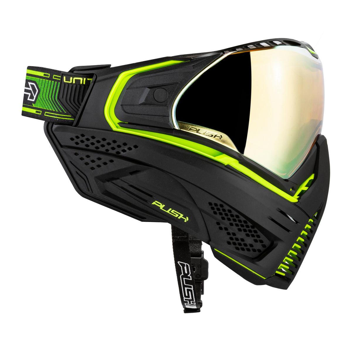 Unite Goggle Mk II - Reactor (Black/Green) - Gold Lens