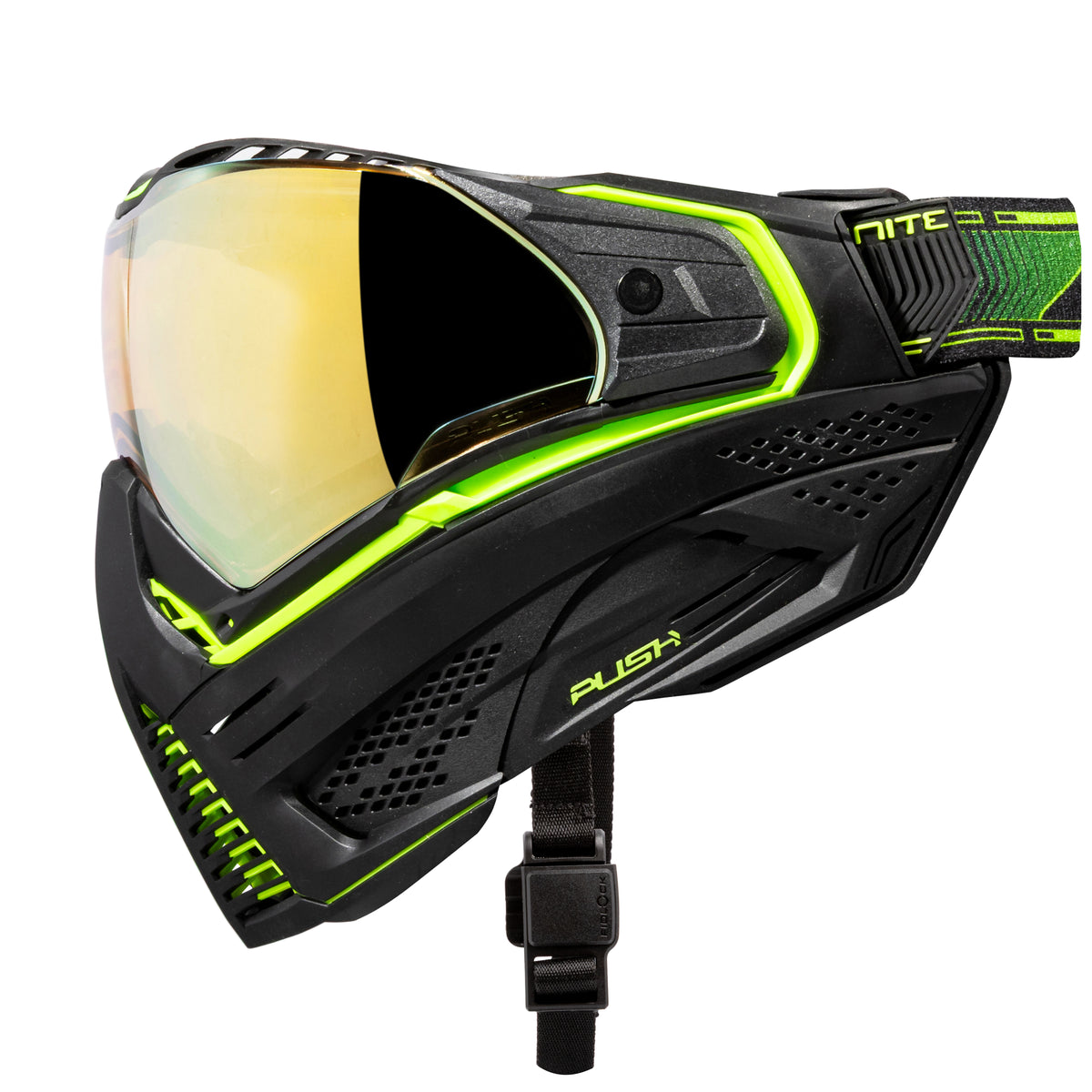 Unite Goggle Mk II - Reactor (Black/Green) - Gold Lens