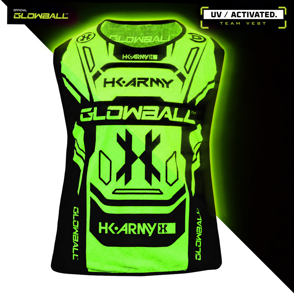 Glowball™ Team Vest - UV Green Tank Top Jersey