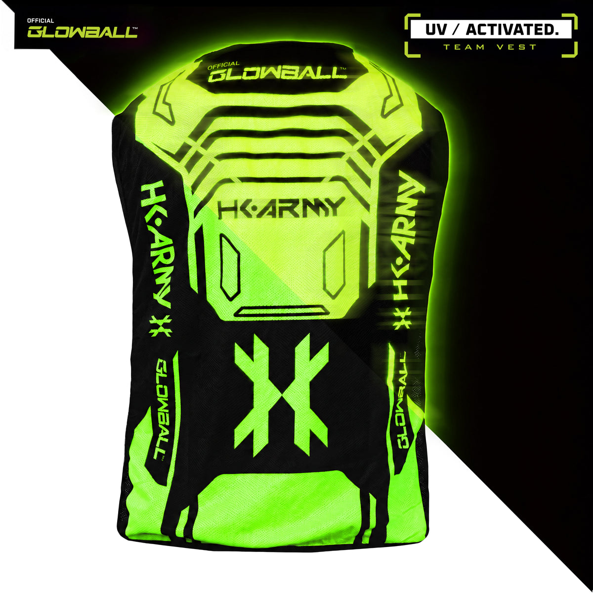 Glowball™ Team Vest - UV Green Tank Top Jersey