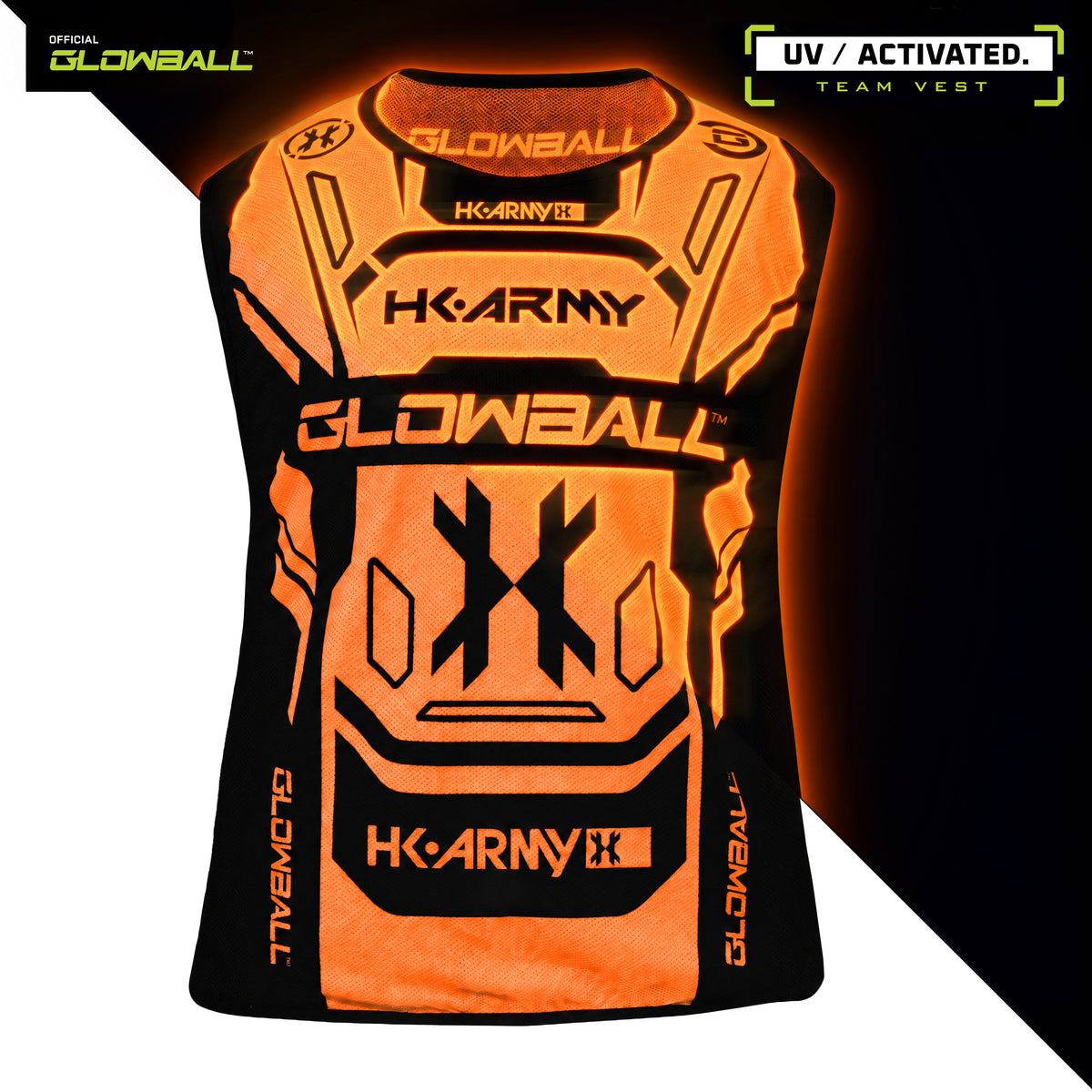 Glowball™ Team Vest - UV Orange Tank Top Jersey