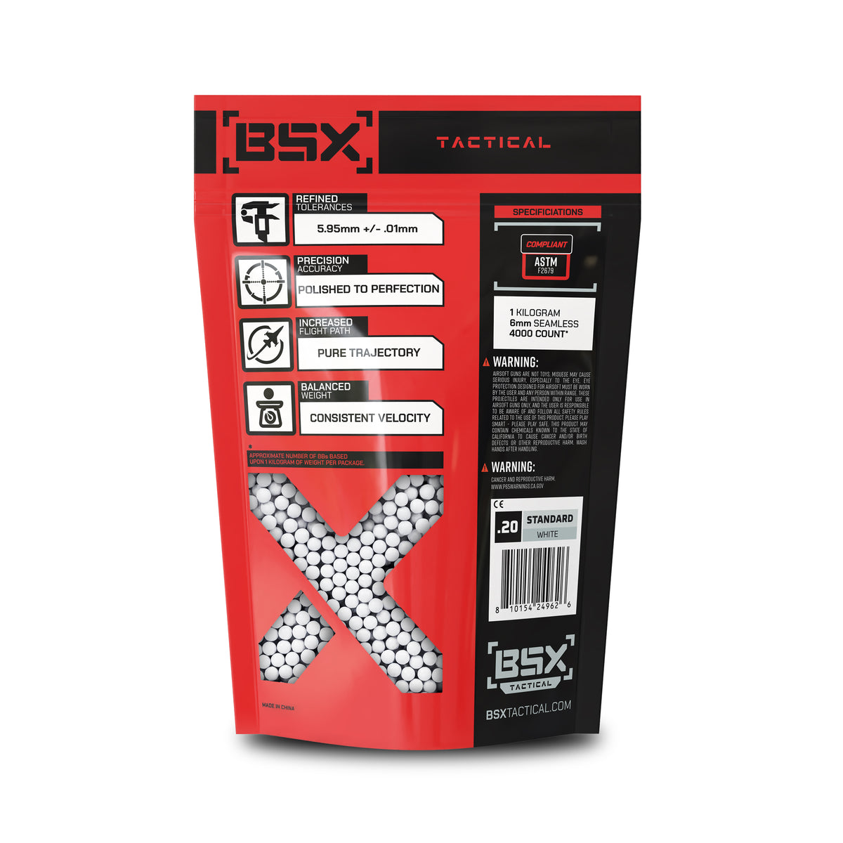 BSX BBs 0.20g - 5,000ct - White