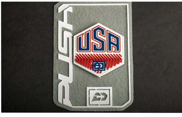 Push Velcro Rubberized Patch