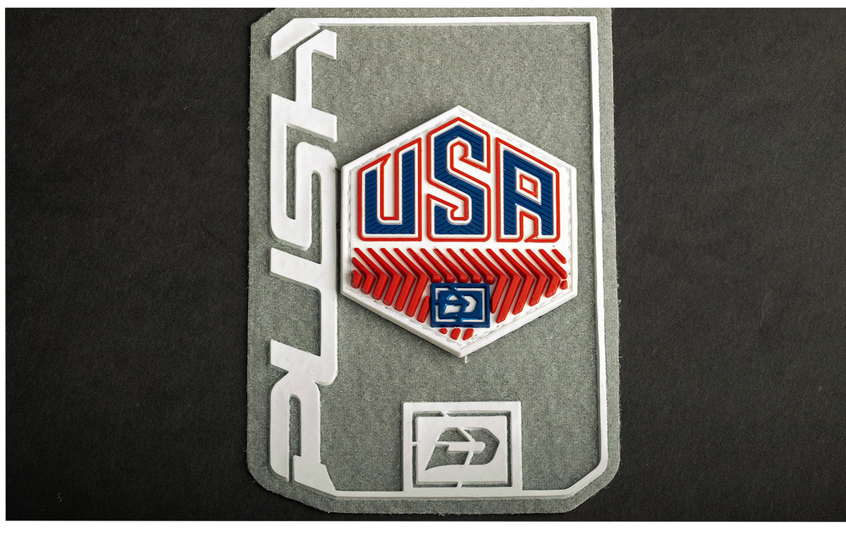 Push Velcro Rubberized Patch