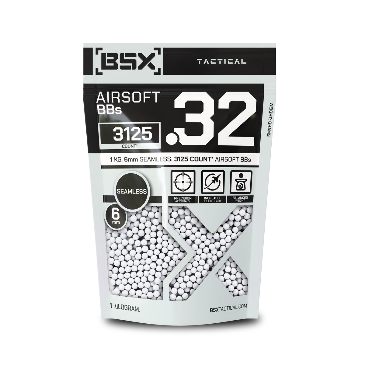 BSX BBs 0.32g - 3,125ct - White