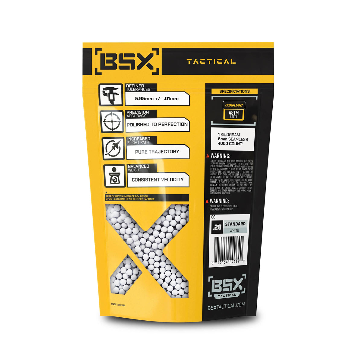 BSX BBs 0.28g - 3,500ct - White