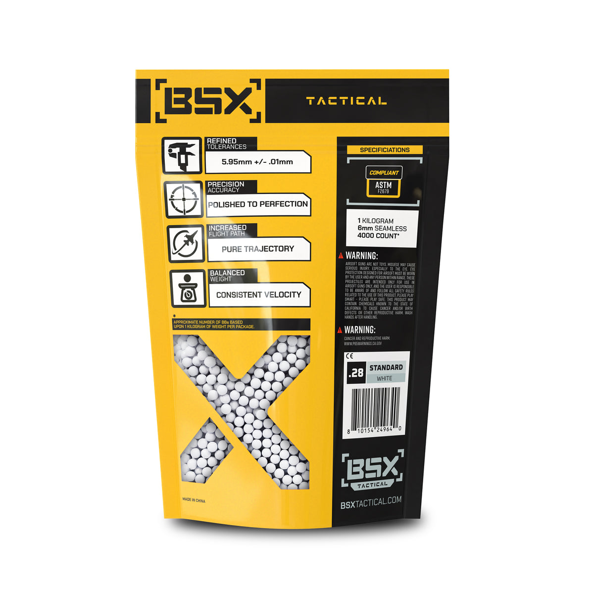 BSX BBs 0.28g - 3,500ct - White