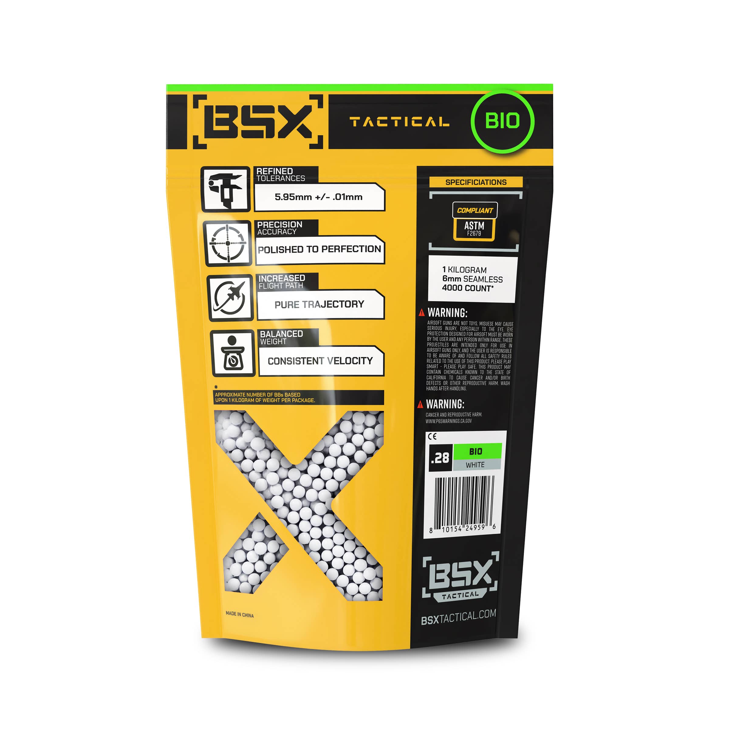 BSX BBs Bio 0.28g - 3,500ct - White | HK Army