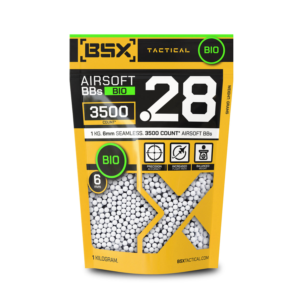 BSX BBs Bio 0.28g - 3,500ct - White