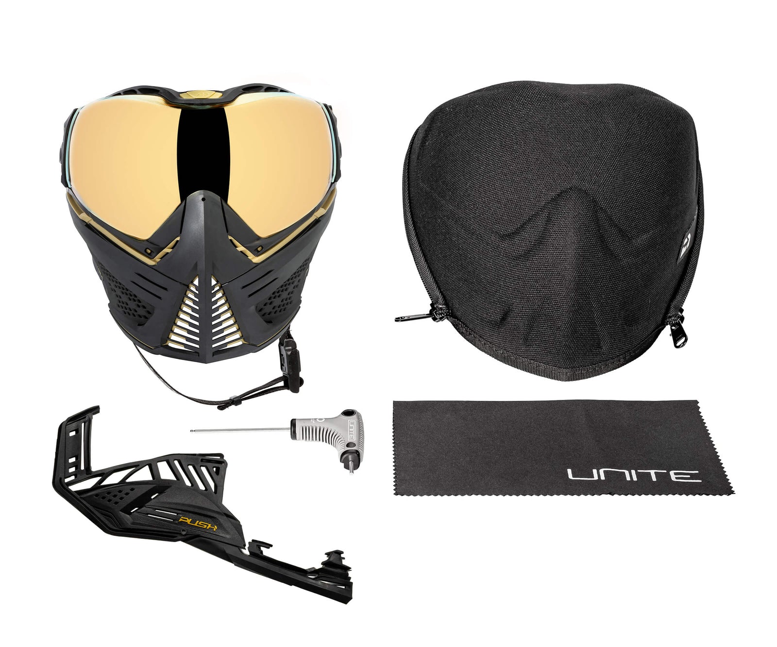 Unite Goggle Mk II - Sentinel (Black/Gold) - Gold Lens