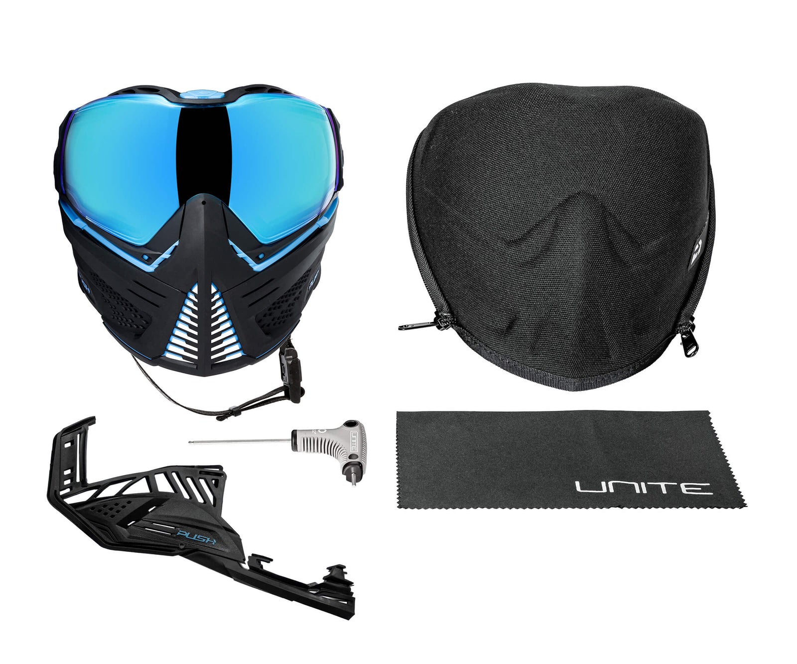 Unite Goggle Mk II - Vortex (Black/Blue) - Blue Lens
