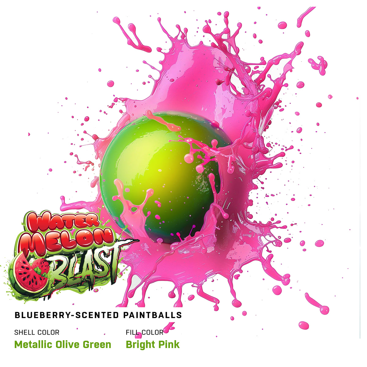 500rd Scented Paintballs - Watermelon Blast