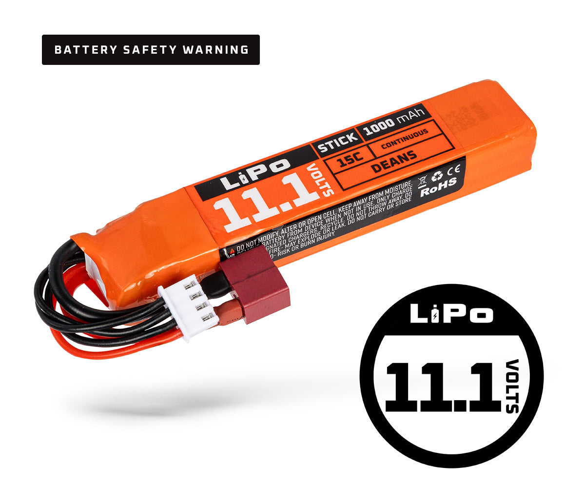 Hostile ENERGY - LiPo Battery 11.1V 1000mAh 15C Stick (Dean Connector)