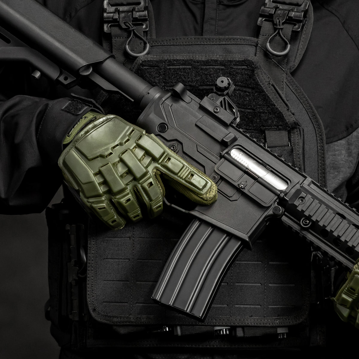 BSX - Full Finger Glove - Olive