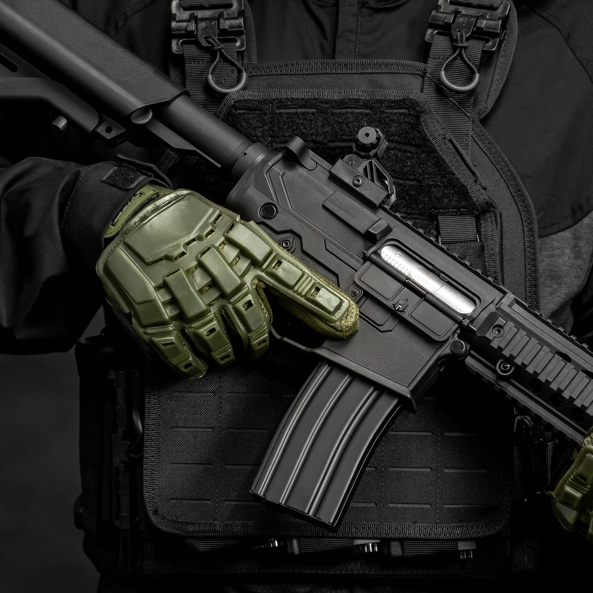 BSX - Full Finger Glove - Olive