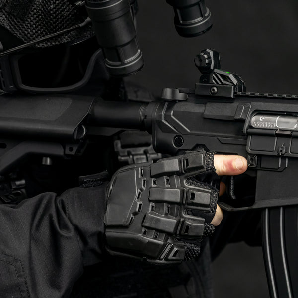 BSX - Half Finger Glove - Black
