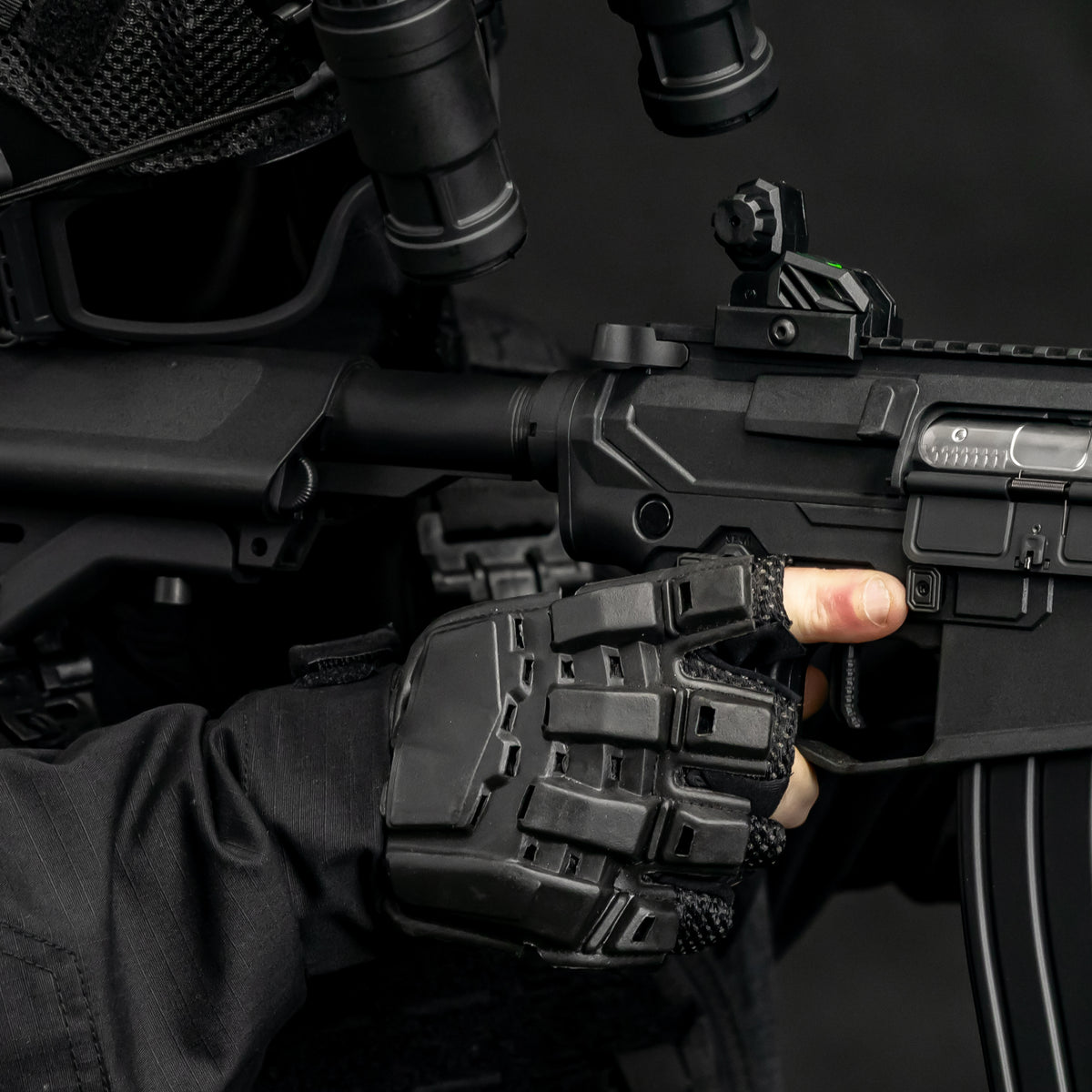 BSX - Half Finger Glove - Black