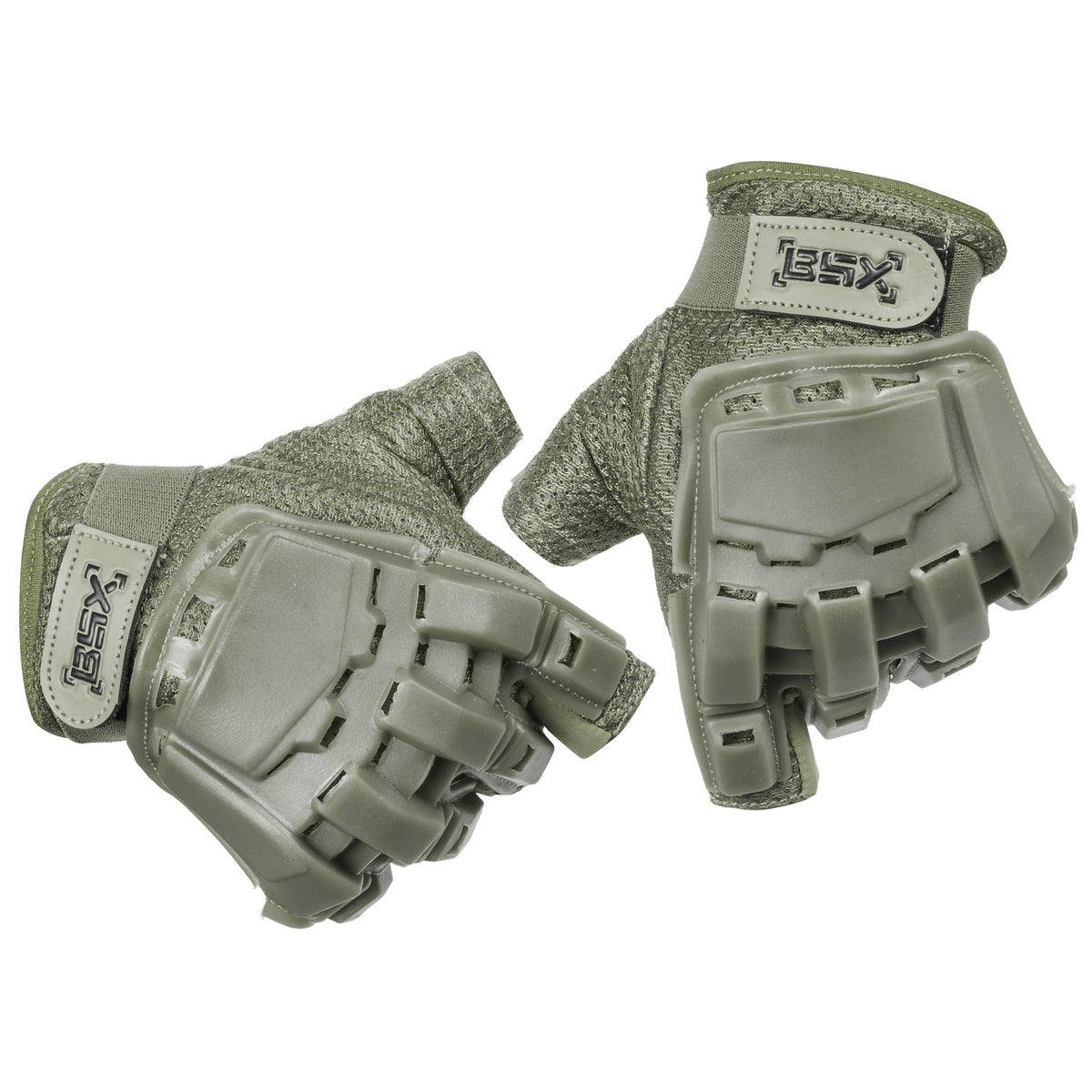 BSX - Half Finger Glove - Olive