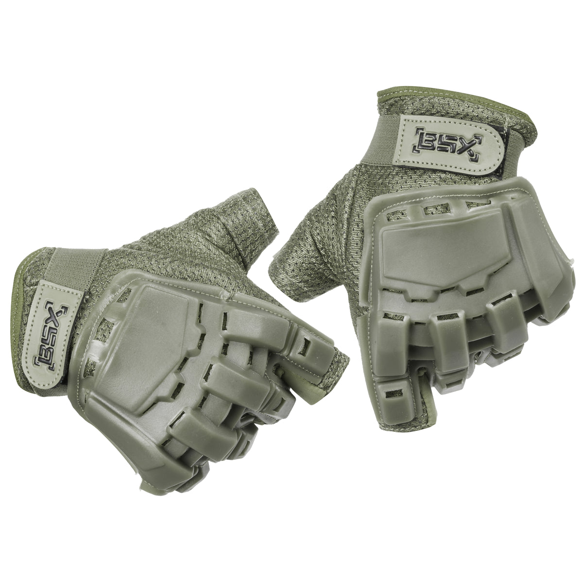 BSX - Half Finger Glove - Olive