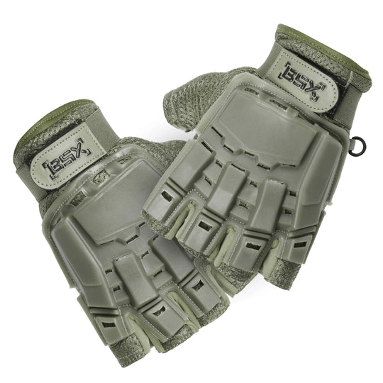 BSX - Half Finger Glove - Olive