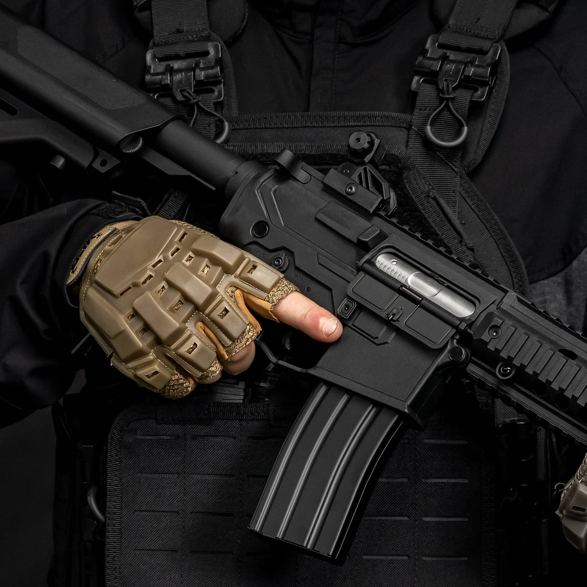 BSX - Half Finger Glove - Tan