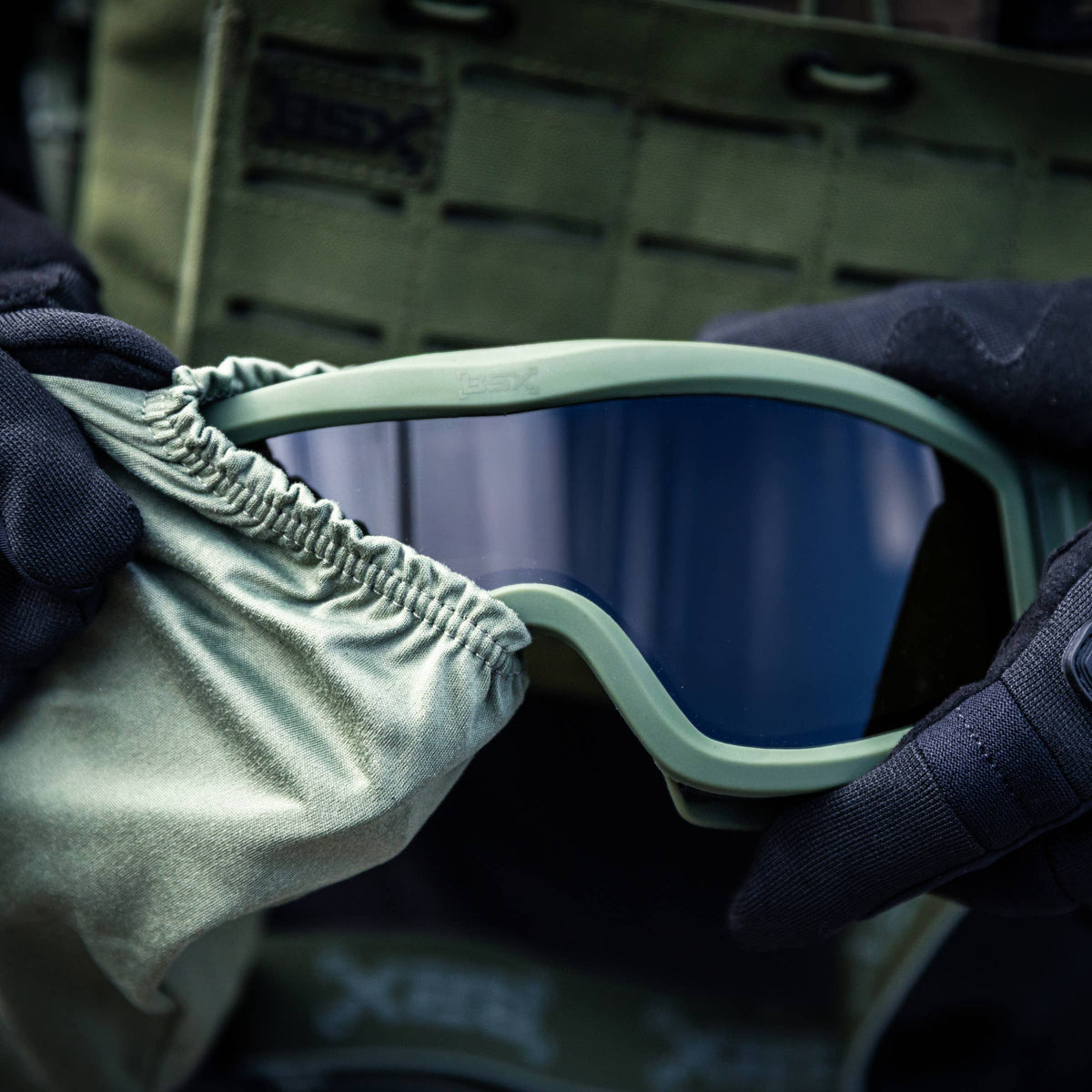 BSX Tango Goggle - Standard w/ Multiple Lenses - Olive