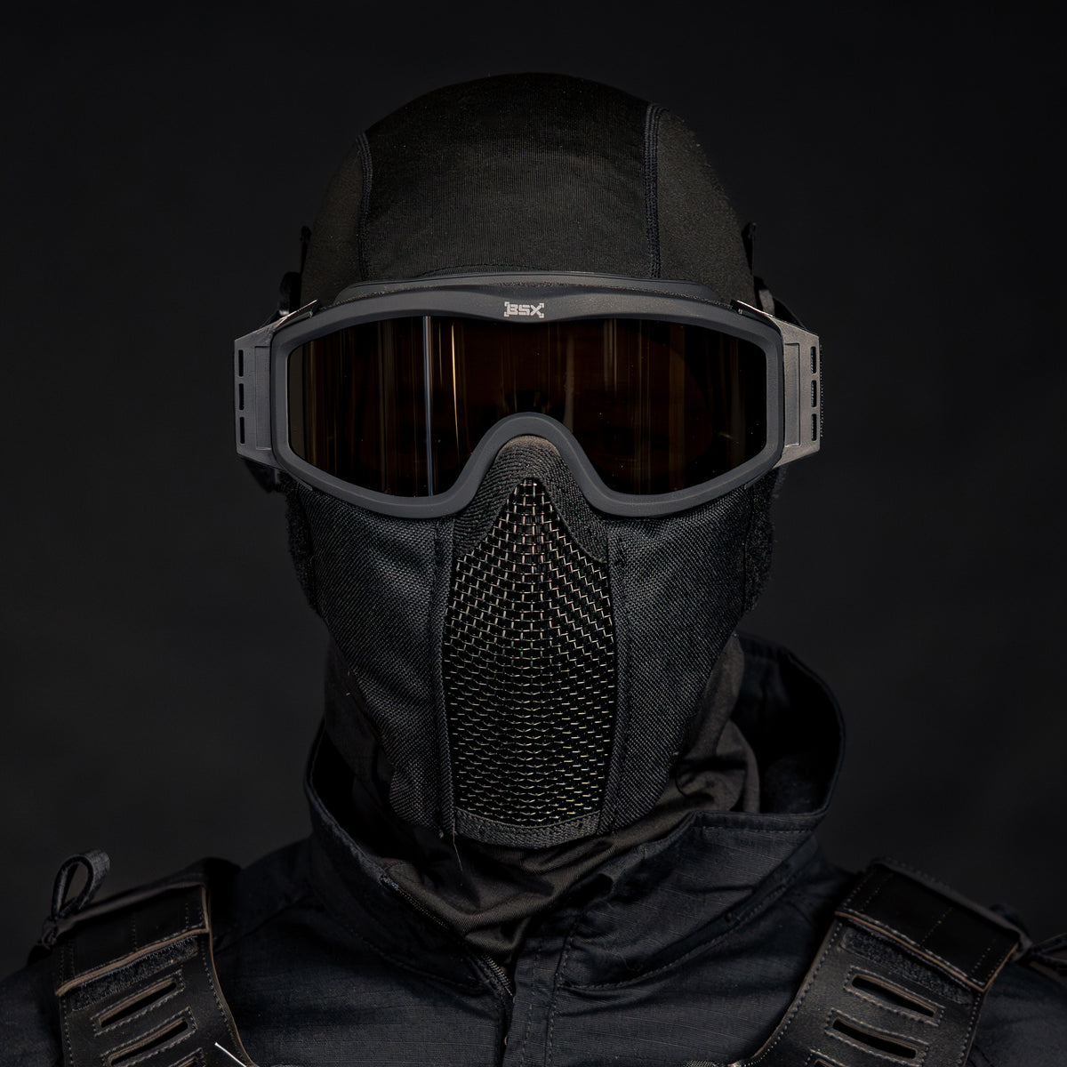 BSX Outlaw Mesh Mask - Black