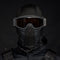 BSX Outlaw Mesh Mask - Black