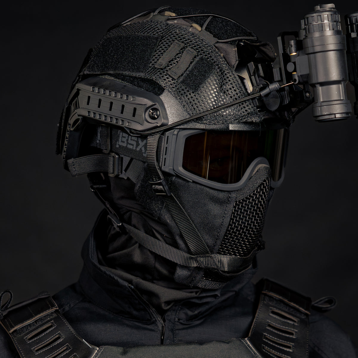 BSX Outlaw Mesh Mask - Black
