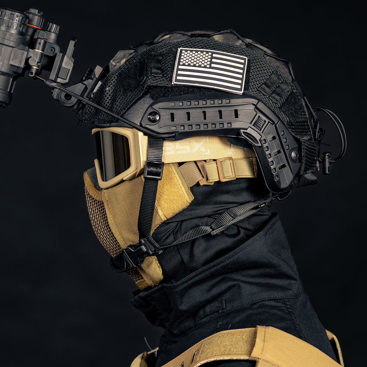 BSX Outlaw Mesh Mask - Tan